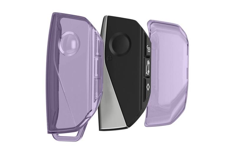 kwmobile Schlüsseltasche Autoschlüssel Hülle kompatibel mit BMW 4-Tasten X7 X1 U11 iX ix1 7er (1-tlg), FLEXIBEL & ELASTISCH: Das TPU Silikon Schlüsselcover ist eine von kwmobile