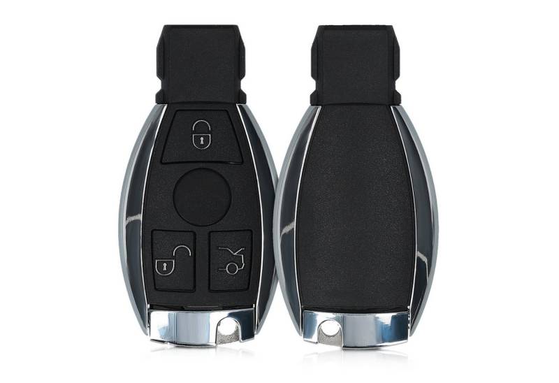 kwmobile Schlüsseltasche Gehäuse für Mercedes Benz Autoschlüssel (1-tlg), ohne Transponder Batterien Elektronik - Auto Schlüsselgehäuse von kwmobile