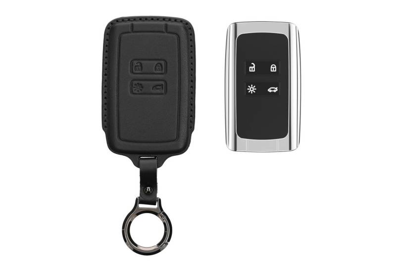 kwmobile Schlüsseltasche Hülle für Renault 4-Tasten Smartkey Autoschlüssel (nur Keyless Go) (1-tlg), Premium Leder Autoschlüssel Schlüssel Tasche von kwmobile