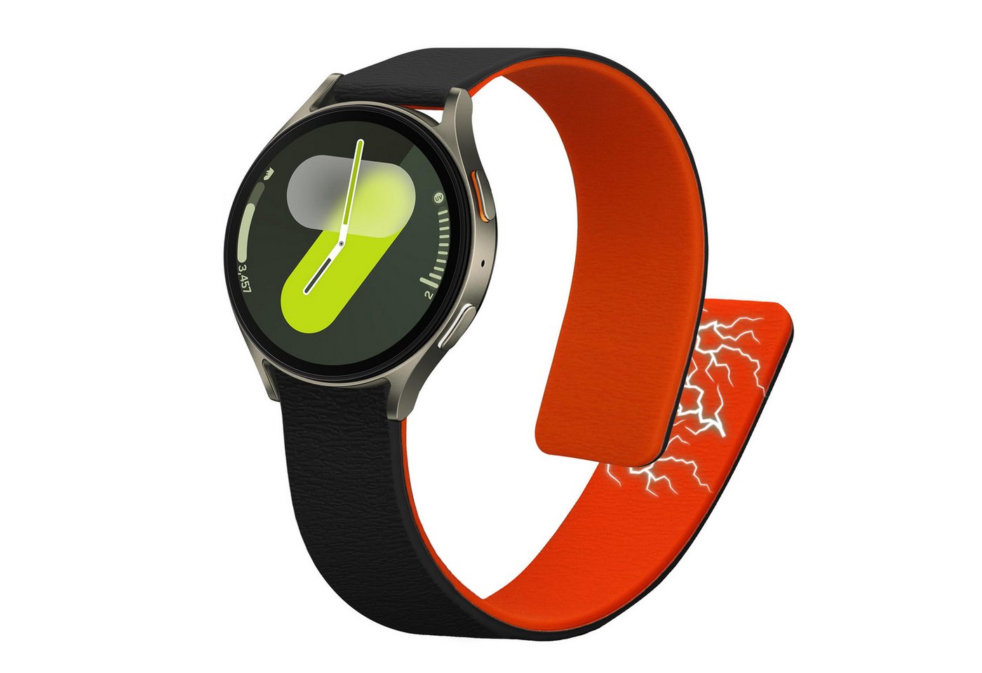 kwmobile Smartwatch-Armband Ersatzarmband für Samsung Galaxy Watch 4 / 5 / 6 / 7 / FE Armband, Fitnesstracker Silikon Band mit Magnetverschluss kwmobile Smartwatch-Armband Ersatzarmband für Samsung Galaxy Watch 4 / 5 / 6 / 7 / FE Armband, Fitnesstracker Silikon Band mit Magnetverschluss von kwmobile