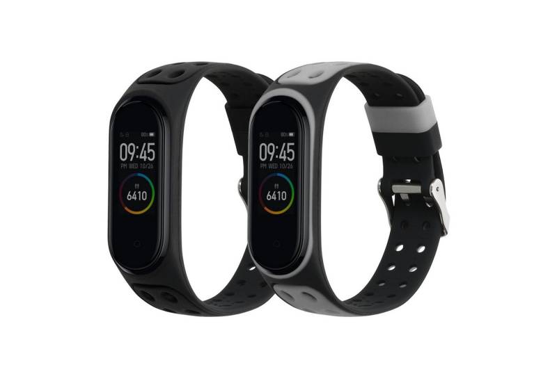 kwmobile Uhrenarmband 2x Sportarmband für Xiaomi Mi Band 4, Armband TPU Silikon Set Fitnesstracker von kwmobile