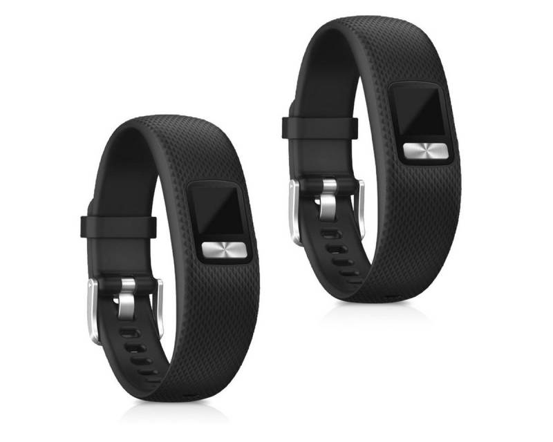 kwmobile Uhrenarmband 2x Sportarmband für Garmin Vivofit 4, Armband TPU Silikon Set Fitnesstracker von kwmobile