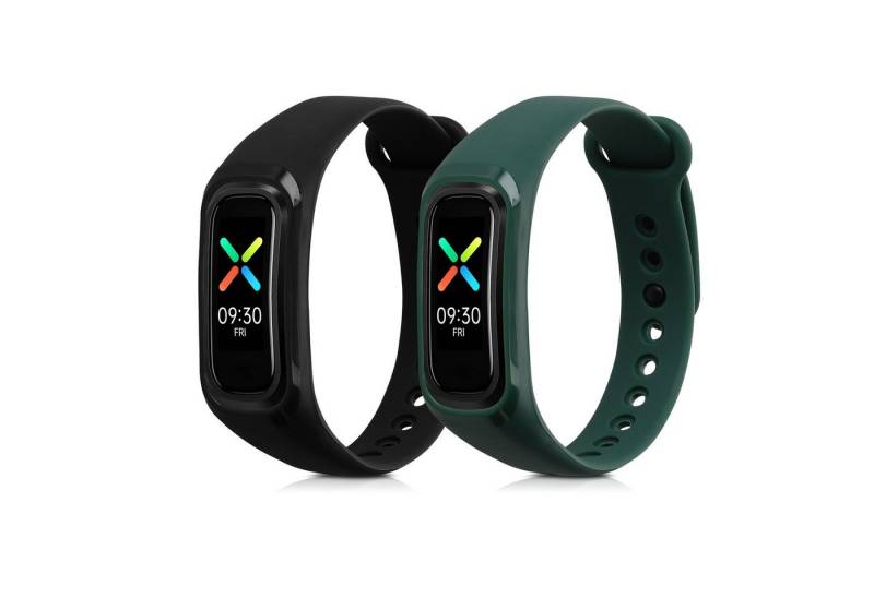 kwmobile Uhrenarmband 2x Sportarmband für Oppo Band Sport, Armband TPU Silikon Set Fitnesstracker von kwmobile