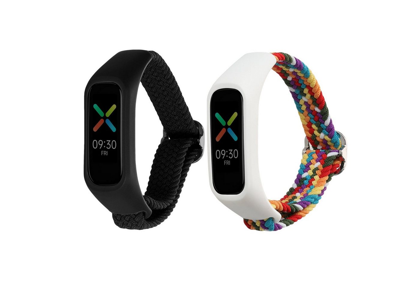 kwmobile Uhrenarmband Sportband für Oppo Band Sport, 2x Nylon Fitnesstracker Sportarmband Band von kwmobile