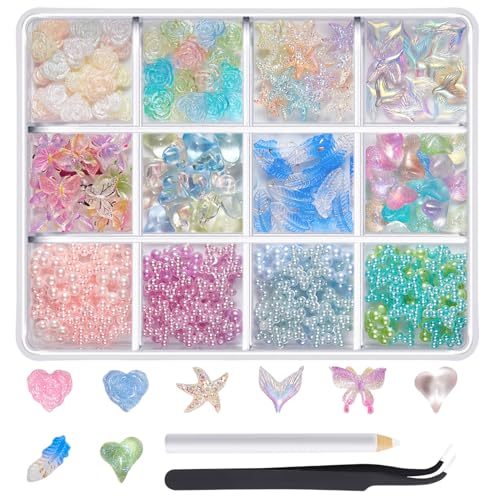 1 Box 3D Nägel Charm Nägel Strasssteine für Frauen Nägel Dekoration Nägel Kunstprojekte Verzierung Handwerk Zubehör 1 Box 3D Nägel Charm Nägel Strasssteine für Frauen Nägel Dekoration Nägel Kunstprojekte Verzierung Handwerk Zubehör von kwoifioy