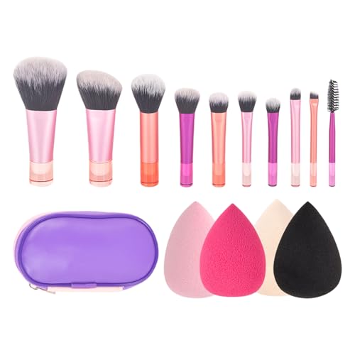 10-teiliges Reise Make Up Pinsel Set Mit Aufbewahrungskoffer Tragbare Kosmetikpinsel Puderquaste Für Gesicht Lidschatten 10-teiliges Reise Make Up Pinsel Set Mit Aufbewahrungskoffer Tragbare Kosmetikpinsel Puderquaste Für Gesicht Lidschatten von kwoifioy