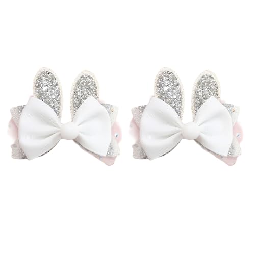 2Pack Kaninchen Formen Haare Barrettes Luxuriöser Kinder Haarnadel Cartoon Haarclip Für Mädchenschule Und Feierlichkeiten von kwoifioy