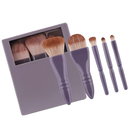 5-teiliges Make-up-Pinsel-Set, Puderpinsel, Kosmetikpinsel, Vollgesichts-Make-up-Pinsel, Lidschatten-Pinsel, Reise-Pinsel-Set für Damen 5-teiliges Make-up-Pinsel-Set, Puderpinsel, Kosmetikpinsel, Vollgesichts-Make-up-Pinsel, Lidschatten-Pinsel, Reise-Pinsel-Set für Damen von kwoifioy