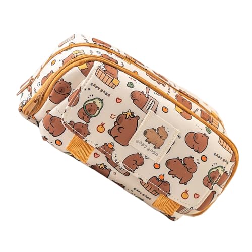 Animal Bleistift Gehäuse Große Kapazität Box Stift Bag Schulbüro Vorräte Für Schüler Geräumige Aufbewahrung Capybara Bag Pen Box Case Schulmaterial Für Mädchenschüler von kwoifioy