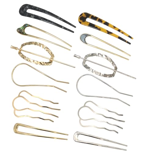 Einzigartige Form Haarstifte Große Französische Metallhaargabel Für Frauen Modische Brötchen Elegantes Haarclip Haarstücke Einzigartige Form Haarstifte Große Französische Metallhaargabel Für Frauen Modische Brötchen Elegantes Haarclip Haarstücke von kwoifioy