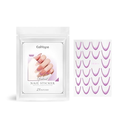 Französische Nagelaufkleber Einfach Anzubringen Und Zu Entfernen Für Stilvolle Frauen Vielseitiges Nagelzubehör Modische Nageldekoration von kwoifioy