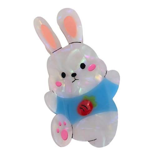 Modische sichere Acetat-Haarspange, lustige Haarspange für Mädchen und Cartoon-Haarnadel für verschiedene Haartypen von kwoifioy