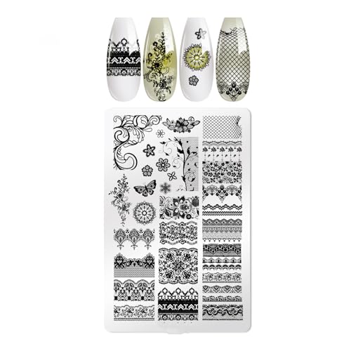 Nägel Kunstbilder Stempel Vorlage Blumenspitzen Designs Nägel Polnische Briefmarken Maniküren Schablonen Für DIYS Home Salons Verwenden Maniküren Vorlage Verwenden Nägel Kunstbilder Stempel Vorlage Blumenspitzen Designs Nägel Polnische Briefmarken Maniküren Schablonen Für DIYS Home Salons Verwenden Maniküren Vorlage Verwenden von kwoifioy