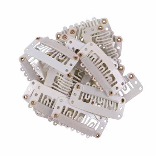 Professionelle Haarnadeln mit sechs Zähnen für Frisuren, Perücken, Clip, 3,2 cm, Metall-Haarspange, Seitlicher Pony, Haarstyling-Zubehör, 20 Stück von kwoifioy