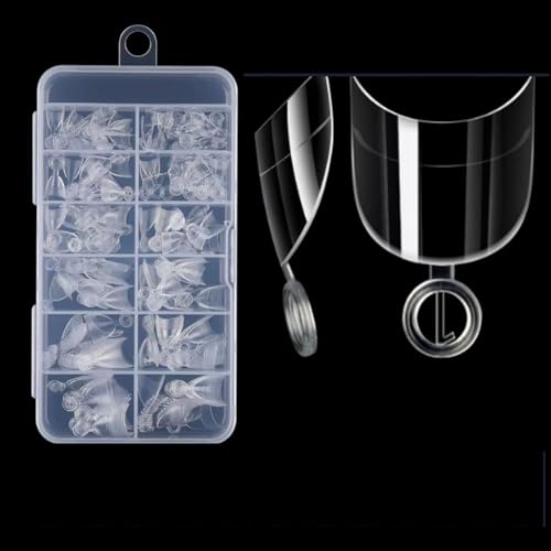 Semi Adhäsive False Short Nails Extension Set Für Aktive Frauen Und Empfindliche Nägelbetten 120/240pcs Box E von kwoifioy