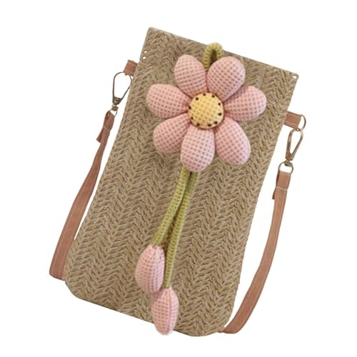 kwoifioy Frauen Strohbeutel Kleine Schulterstrand Boten Blumen Telefon Hülle Handgewebt kwoifioy Frauen Strohbeutel Kleine Schulterstrand Boten Blumen Telefon Hülle Handgewebt von kwoifioy