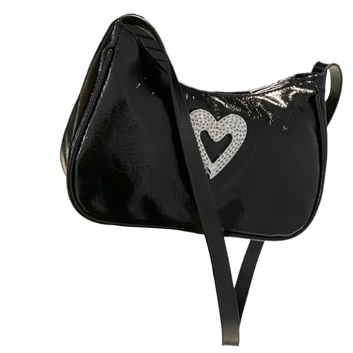 kwoifioy Frauen Tasche Ästhetische Schulter PU Leder Crossbody Shopping Dating Handtasche All Matching Messengers Frauen Ästhetische Schulter PU Leder Handtasche All Matching Crossbody von kwoifioy