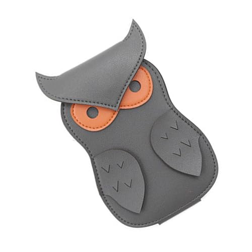 kwoifioy Gitarrenplektren-Halter, PU-Leder, Plektren-Organizer, Plektren-Halter, Aufbewahrungstaschen, Gitarrenplektren, grau von kwoifioy