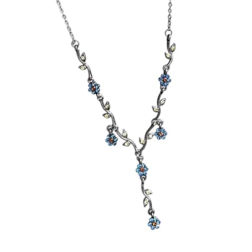 kwoifioy Leichte Blaue Anhänger Halskette Pflaumen Blüte Charm Collarbone Kette Stylish Schmuck Geschenk Für Mutter Tochter Stylish Party Wear Schmuck kwoifioy Leichte Blaue Anhänger Halskette Pflaumen Blüte Charm Collarbone Kette Stylish Schmuck Geschenk Für Mutter Tochter Stylish Party Wear Schmuck von kwoifioy