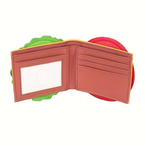 Schöne Brieftaschen Für Frauen Mann Geldbeutel Kleine Brieftaschen Coin Bag Card PU Leder Geldbörse Burger Form Wechsel Geldbeutel von kwoifioy