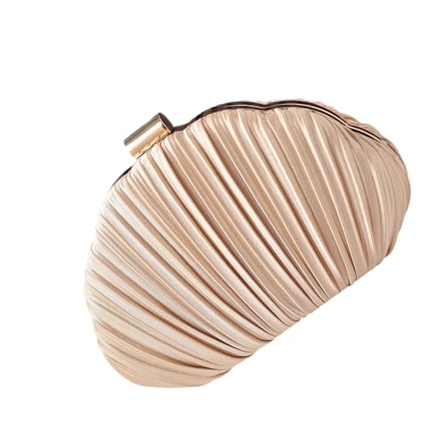 kwoifioy Stylish Shell Design Geldbörse Für Frauen Praktische Polyester Umhängetasche Mit Kettengurt Abendparty Essentielle Stilvolle Muschel Designhandtasche von kwoifioy