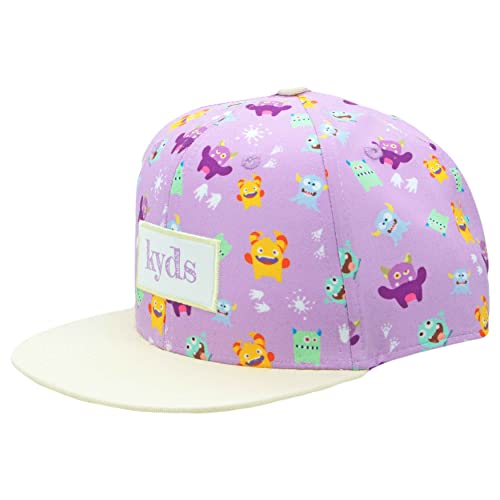 kyds Kinder Snapback Cap für Jungs und Mädchen ab 2 Jahren, aus 50% Baumwolle und 50% recyceltes Polyester, Coole Mütze und Cap im Monster Design für Kinder und Kleinkinder mit der Größe 50-55cm von kyds