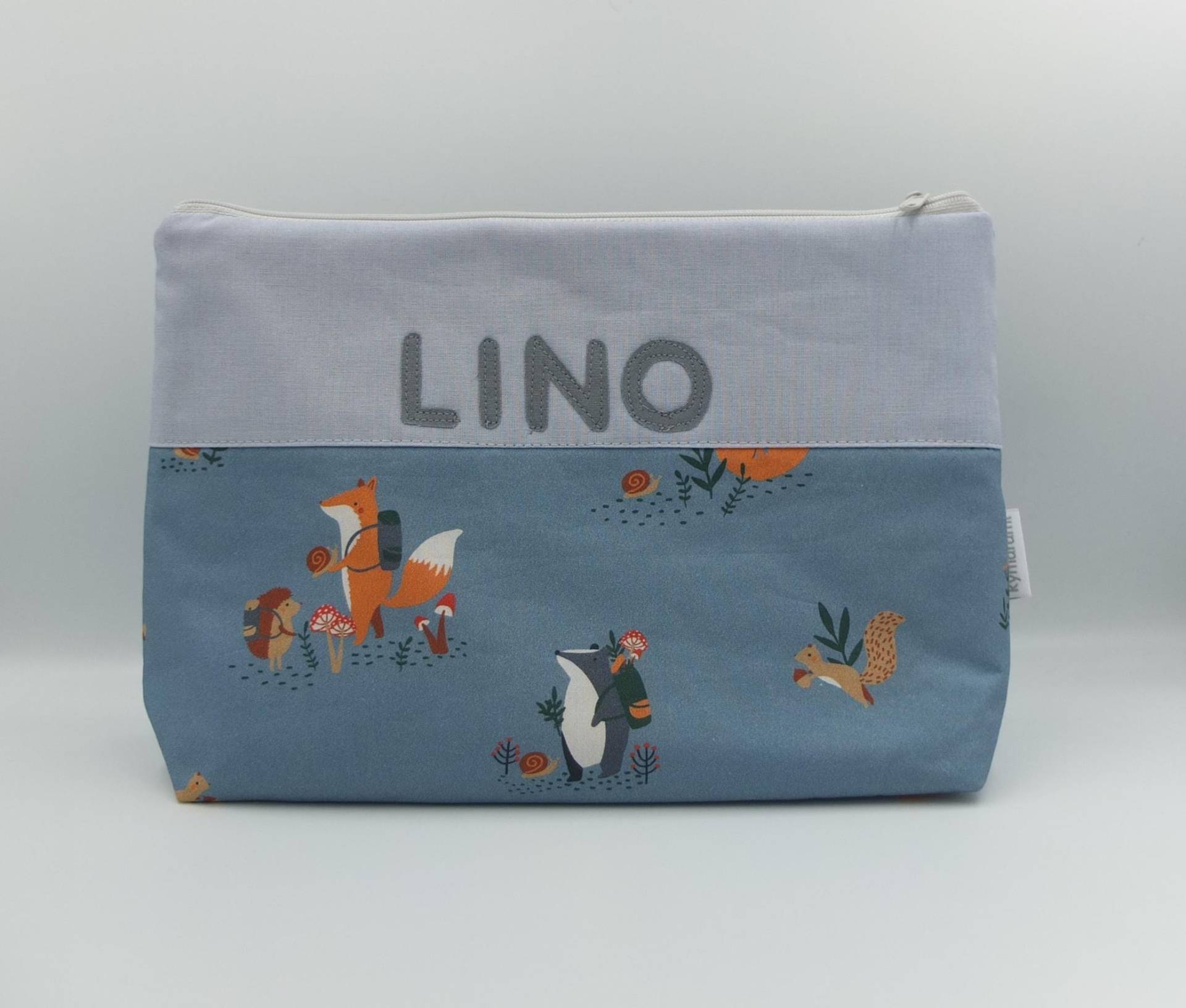 Wickeltasche Mit Namen " Fuchs" Windeltasche , Kulturbeutel, Kulturbeutel Namen, Baby Unterwegs, Kind Unterwegs, Kulturtasche von kymarami