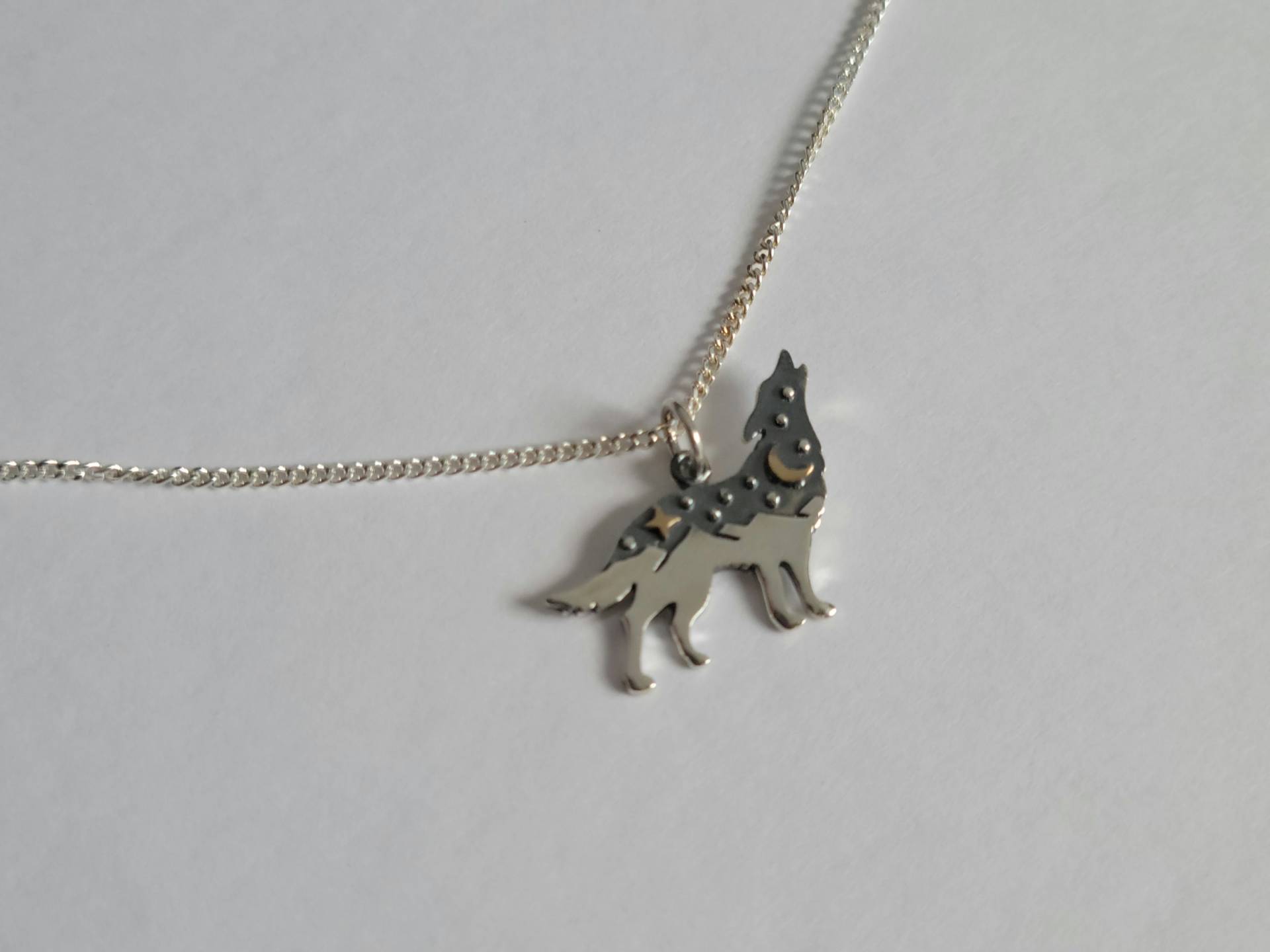 925 Silber, Wolf Halskette, Kinderschmuck, Mädchen Geschenk, Geburtstagsgeschenk, Kinder Geschenk von kyooziAccessories