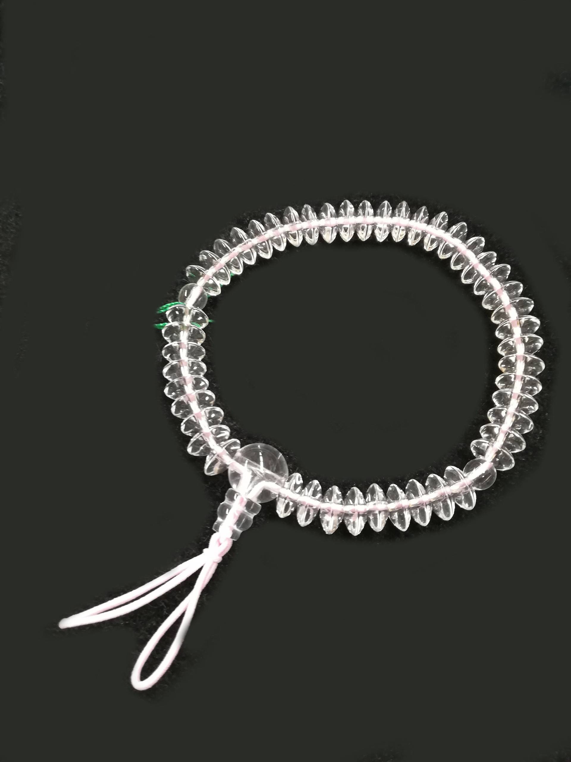 Echtes Kristall-Abakus-Kugel-Rosenkranz-Rosenkranz-Armband Armband Kyoto Uda90 Echtes Kristall-Abakus-Kugel-Rosenkranz-Rosenkranz-Armband Armband Kyoto Uda90 von kyotoasahiya