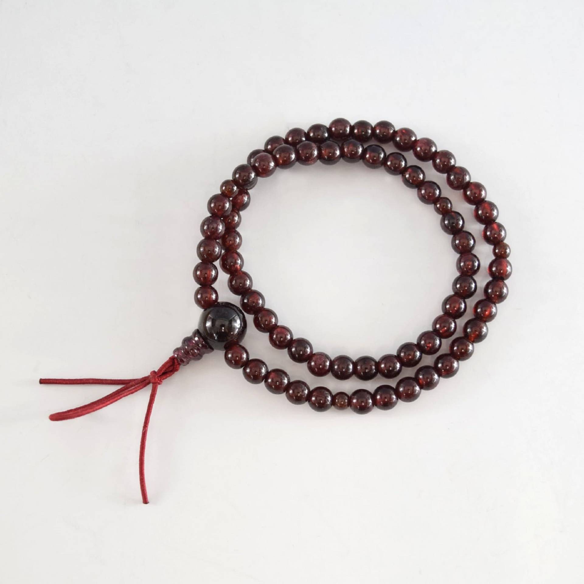 Granat | Granat Doppelt Gewickelter Armreif Gebetskette Naturstein Kyoto Uda155 Granat | Granat Doppelt Gewickelter Armreif Gebetskette Naturstein Kyoto Uda155 von kyotoasahiya