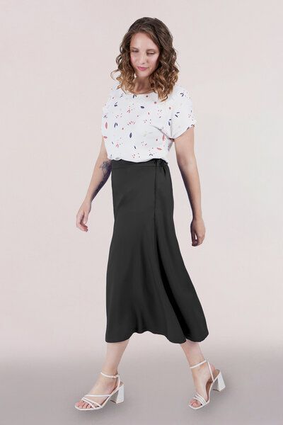 l'amour est bleu Ausgestellter Ecovero Viskose Rock von l'amour est bleu