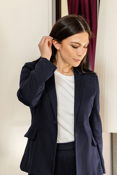 l'amour est bleu Blazer Modell Anna aus Tencel von l'amour est bleu