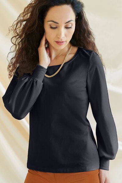 l'amour est bleu Langarmshirt Modell Charlene aus Bio-Baumwolle von l'amour est bleu