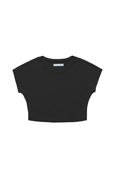 l'amour est bleu Cropped T-Shirt Modell Emma l'amour est bleu Cropped T-Shirt Modell Emma von l'amour est bleu