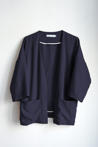 l'amour est bleu Damen Kimono Jacke Modell Adele aus Tencel von l'amour est bleu