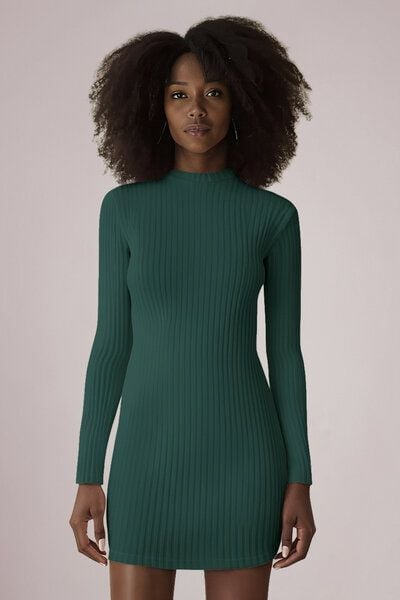 l'amour est bleu Geripptes Kleid aus Bio-Baumwolle von l'amour est bleu