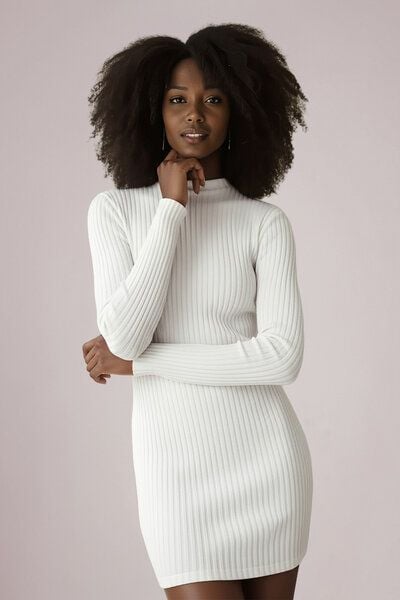 l'amour est bleu Geripptes Kleid aus Bio-Baumwolle von l'amour est bleu