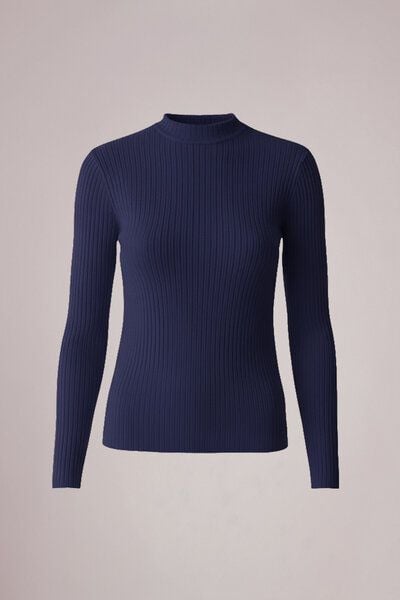 l'amour est bleu Geripptes Langarmshirt aus Bio-Baumwolle von l'amour est bleu