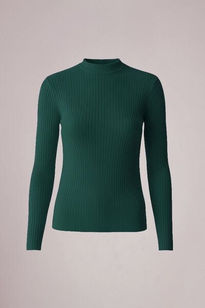 l'amour est bleu Geripptes Langarmshirt aus Bio-Baumwolle von l'amour est bleu