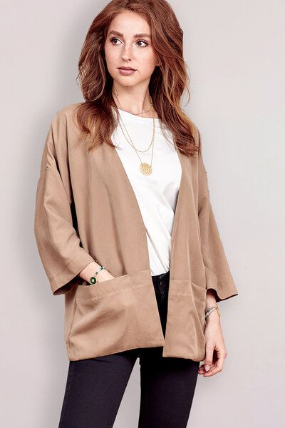 l'amour est bleu Kimono Jacke aus Tencel von l'amour est bleu