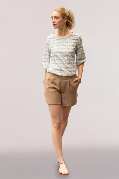 l'amour est bleu Bundfalten-Shorts aus Tencel von l'amour est bleu