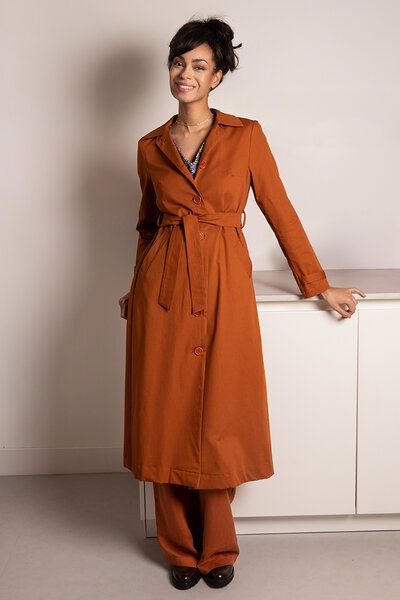 l'amour est bleu Trenchcoat aus Bio-Baumwolle l'amour est bleu Trenchcoat aus Bio-Baumwolle von l'amour est bleu