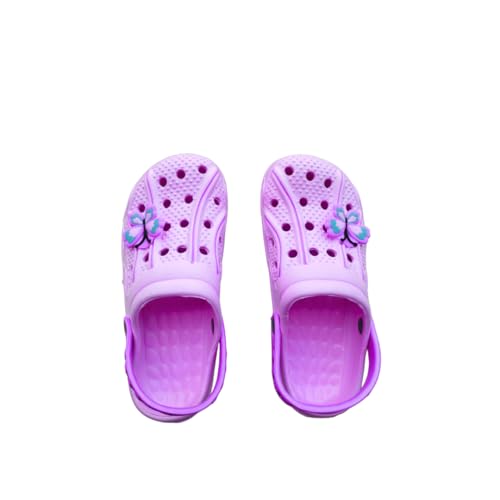 Clogs Hausschuhe Kinder Mädchen Unisex Sabot Gummi Leicht Meer Strand Pool Hausschuhe Schuhe Sandalen, Lila, 24 EU Clogs Hausschuhe Kinder Mädchen Unisex Sabot Gummi Leicht Meer Strand Pool Hausschuhe Schuhe Sandalen, Lila, 24 EU von l&j