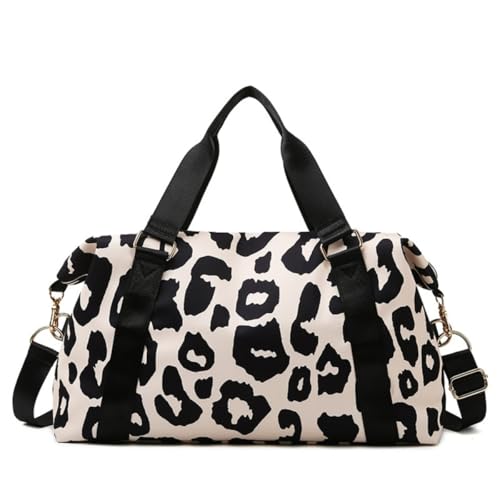 18" Cow Print Duffel Bag - Gym, Travel & Weekender Bag | Waterproof with Wet Pocket & Shoe Compartment | Carry-On Approved | 46×25×17cm (18×10×7") | Men & Women von lM-SHOP