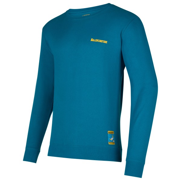 La Sportiva - Climbing On The Moon - Pullover Gr M blau von la sportiva