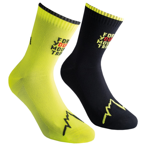 La Sportiva - For Your Mountain Socks - Laufsocken Gr L;M;S;XL;XXL bunt;rot;weiß von la sportiva