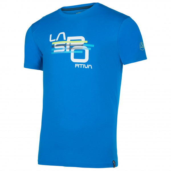 La Sportiva - Stripe Cube T-Shirt - T-Shirt Gr L;M;S;XL;XXL blau;rot;weiß/grau von la sportiva