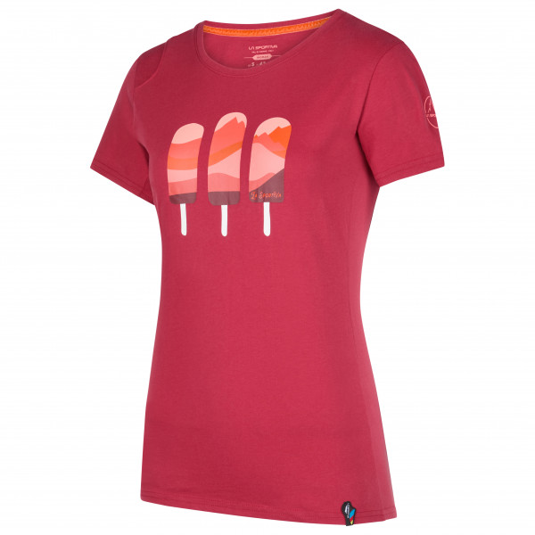 La Sportiva - Women's Icy Mountains T-Shirt - T-Shirt Gr L;M;S;XL;XS rot;türkis;weiß von la sportiva