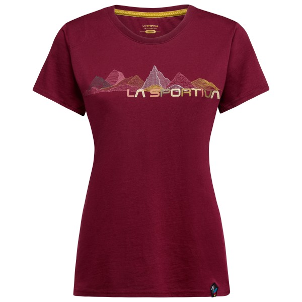La Sportiva - Women's Peaks - T-Shirt Gr M rot von la sportiva