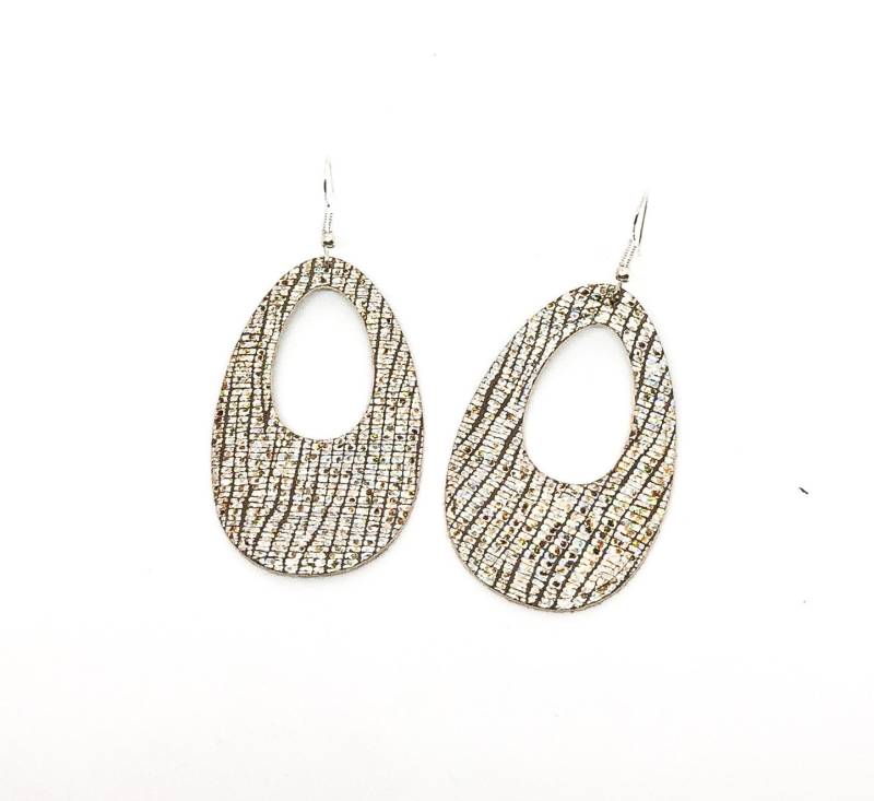 Ohrringe "The Eggy" Silber Und Braun Hand Made Ohrringe "The Eggy" Silber Und Braun Hand Made von labananejauneshop